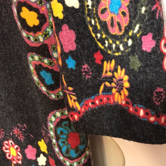 ICE SILK V-Neck Button Closure Floral Boho Sweater Dress.. Size:2XL - Picture 10 of 13